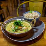 Green Thai Curry with Shrimp and Scallops, $18<br/>